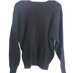 Ralph Lauren Polo Plum Sweater Cotton Crew